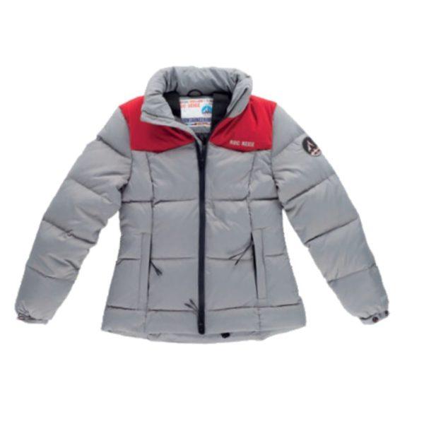 Parka SÄLW Mujer con pluma reciclada y capucha. Gris